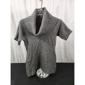Banana Republic Sweater Womens Small Gray Wool Blend Cowl Neck Pullover